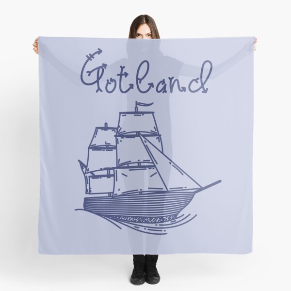 Item preview, Gotland baltic sea island vacation with blue sailing ship designed and sold by Denis Rösler.