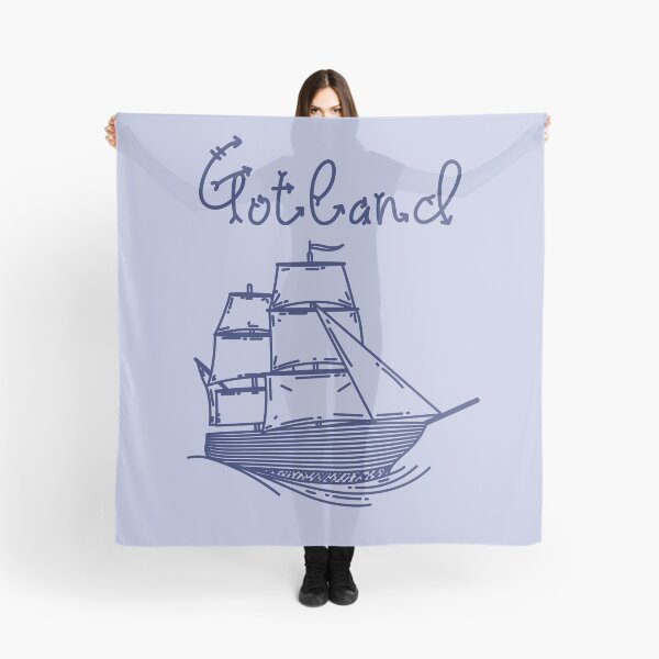 Item preview, Gotland baltic sea island vacation with blue sailing ship designed and sold by Denis Rösler.