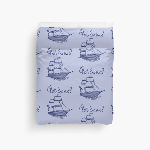 Item preview, Gotland baltic sea island vacation with blue sailing ship designed and sold by Denis Rösler.