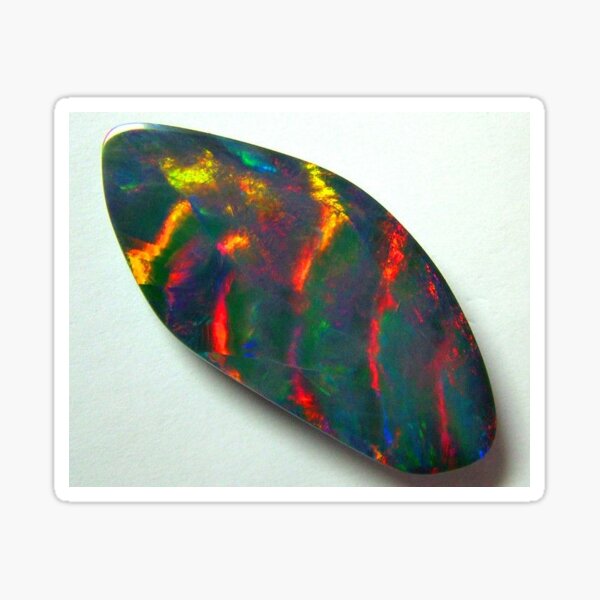 Item preview, Black opal with red bars  designed and sold by Singerevita.