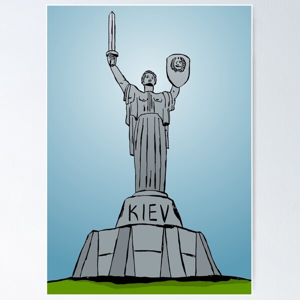 Item preview, illustration of Motherland monument in Kiev designed and sold by Logan81.