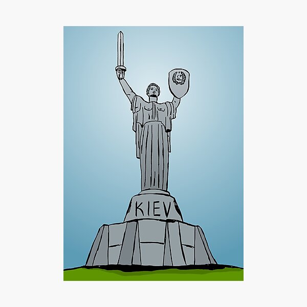 Item preview, illustration of Motherland monument in Kiev designed and sold by Logan81.
