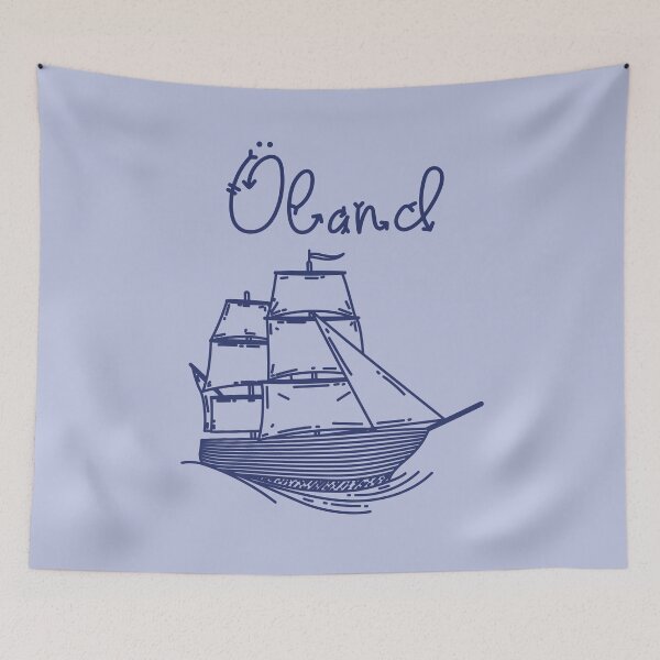 Item preview, Oland Baltic Sea island vacation with blue sailing ship designed and sold by Denis Rösler.