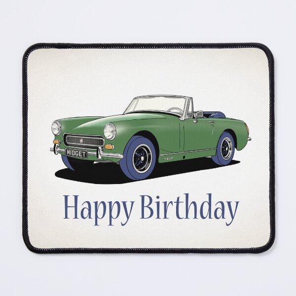Item preview, MG Midget Car Birthday Card designed and sold by Webazoot Industries - Car Art.