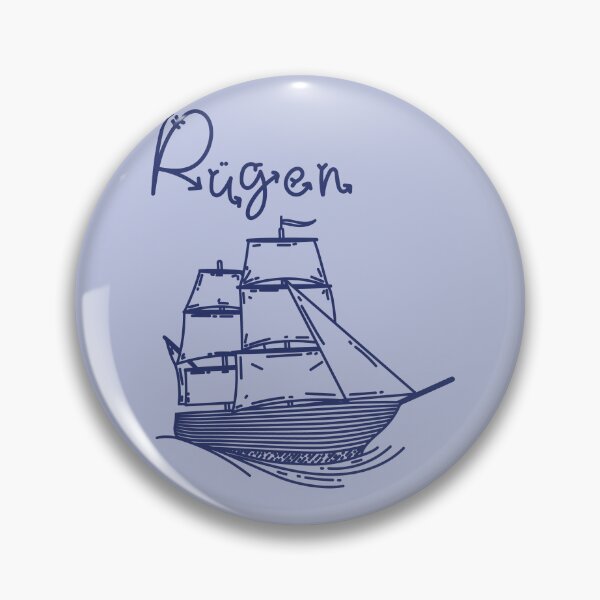 Item preview, Rügen Baltic Sea island vacation with blue sailing ship designed and sold by Denis Rösler.