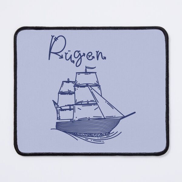 Item preview, Rügen Baltic Sea island vacation with blue sailing ship designed and sold by Denis Rösler.