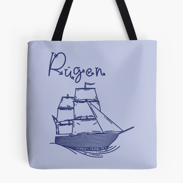 Item preview, Rügen Baltic Sea island vacation with blue sailing ship designed and sold by Denis Rösler.
