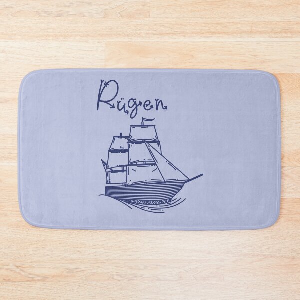 Item preview, Rügen Baltic Sea island vacation with blue sailing ship designed and sold by Denis Rösler.