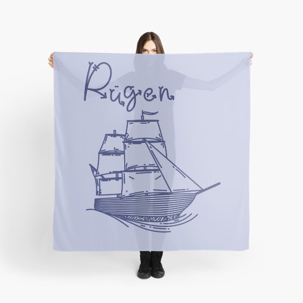 Item preview, Rügen Baltic Sea island vacation with blue sailing ship designed and sold by Denis Rösler.