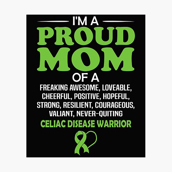 Item preview, Proud Mom Of A Celiac Disease Awareness Warrior designed and sold by mrdufu.