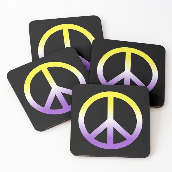 Item preview, Non Binary Peace Sign designed and sold by Pridish.