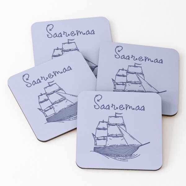 Item preview, Saaremaa Baltic Sea island vacation blue sailing ship designed and sold by Denis Rösler.
