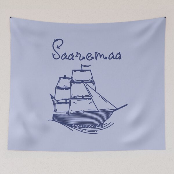 Item preview, Saaremaa Baltic Sea island vacation blue sailing ship designed and sold by Denis Rösler.