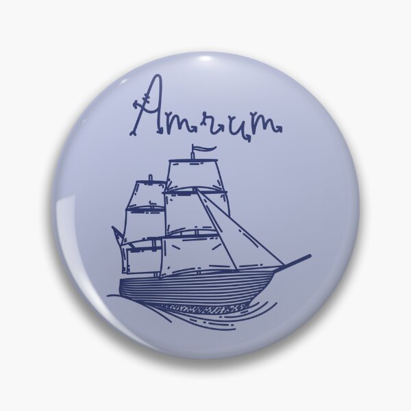 Item preview, Amrum vacation North Sea island with blue sailing ship designed and sold by Denis Rösler.
