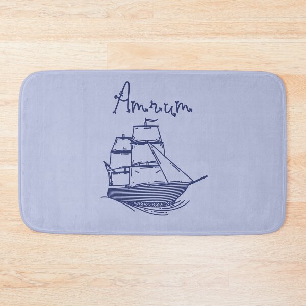 Item preview, Amrum vacation North Sea island with blue sailing ship designed and sold by Denis Rösler.