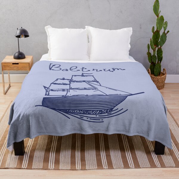 Item preview, Baltrum vacation North Sea island blue sailing ship designed and sold by Denis Rösler.