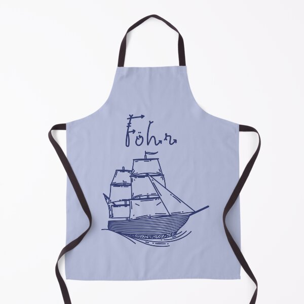 Item preview, Foehr vacation North Sea island with blue sailing ship designed and sold by Denis Rösler.