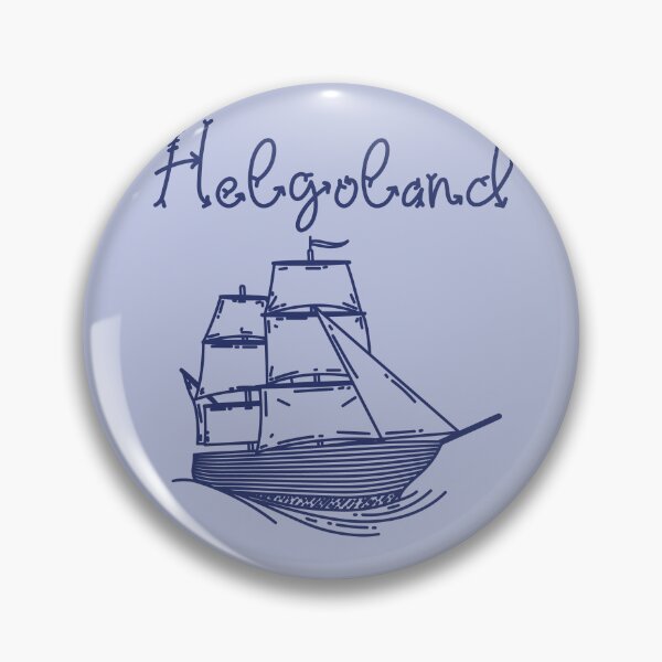 Item preview, Helgoland vacation North Sea island blue sailing ship designed and sold by Denis Rösler.