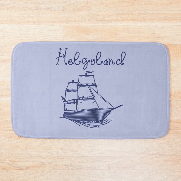 Item preview, Helgoland vacation North Sea island blue sailing ship designed and sold by Denis Rösler.