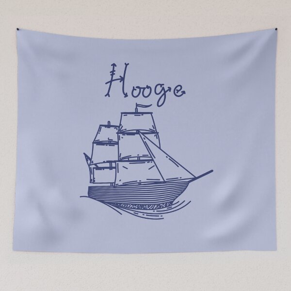 Item preview, Hooge holiday North Sea island with blue sailing ship designed and sold by Denis Rösler.