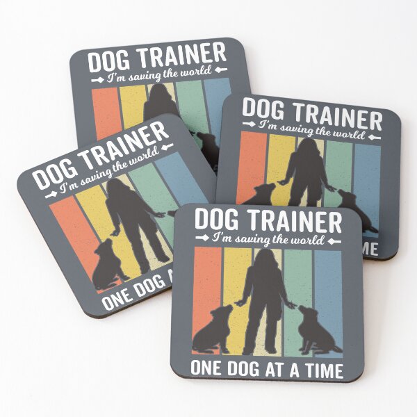 Item preview, Dog Trainer Saving the World, Vintage Sunset with Female Dog Lover Training Two Dogs designed and sold by arlutai.