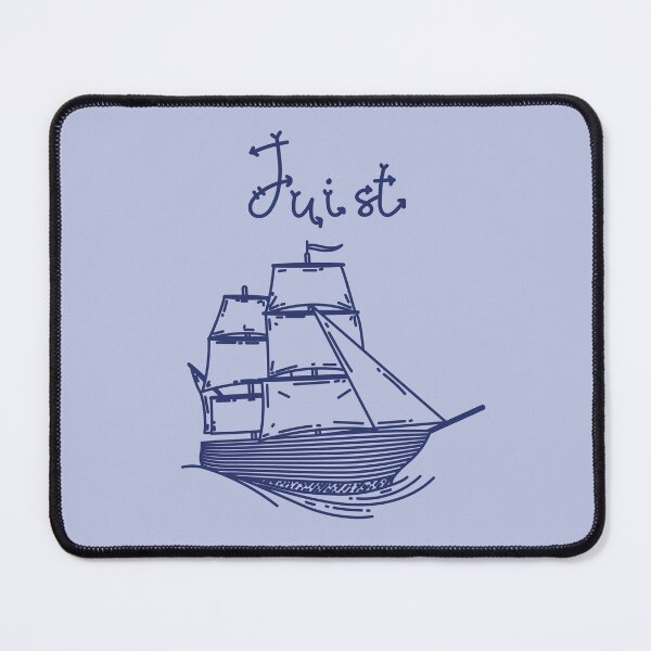 Item preview, Juist holiday North Sea island blue sailing ship designed and sold by Denis Rösler.