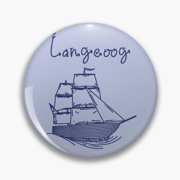 Item preview, Langeoog holiday North Sea island blue sailing ship designed and sold by Denis Rösler.