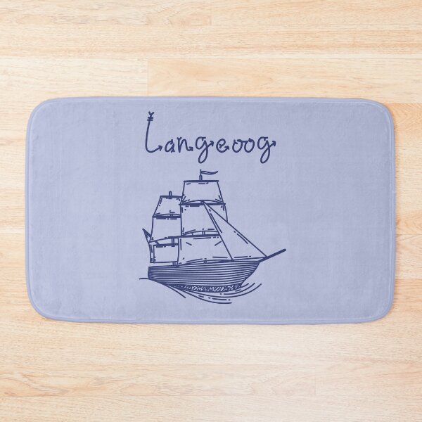 Item preview, Langeoog holiday North Sea island blue sailing ship designed and sold by Denis Rösler.
