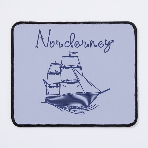 Item preview, Norderney vacation north sea island blue sailing ship designed and sold by Denis Rösler.