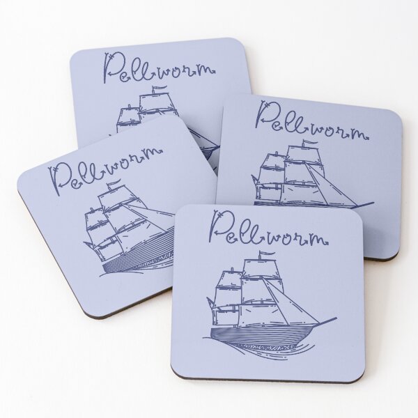 Item preview, Pellworm holiday North Sea island blue sailing ship designed and sold by Denis Rösler.