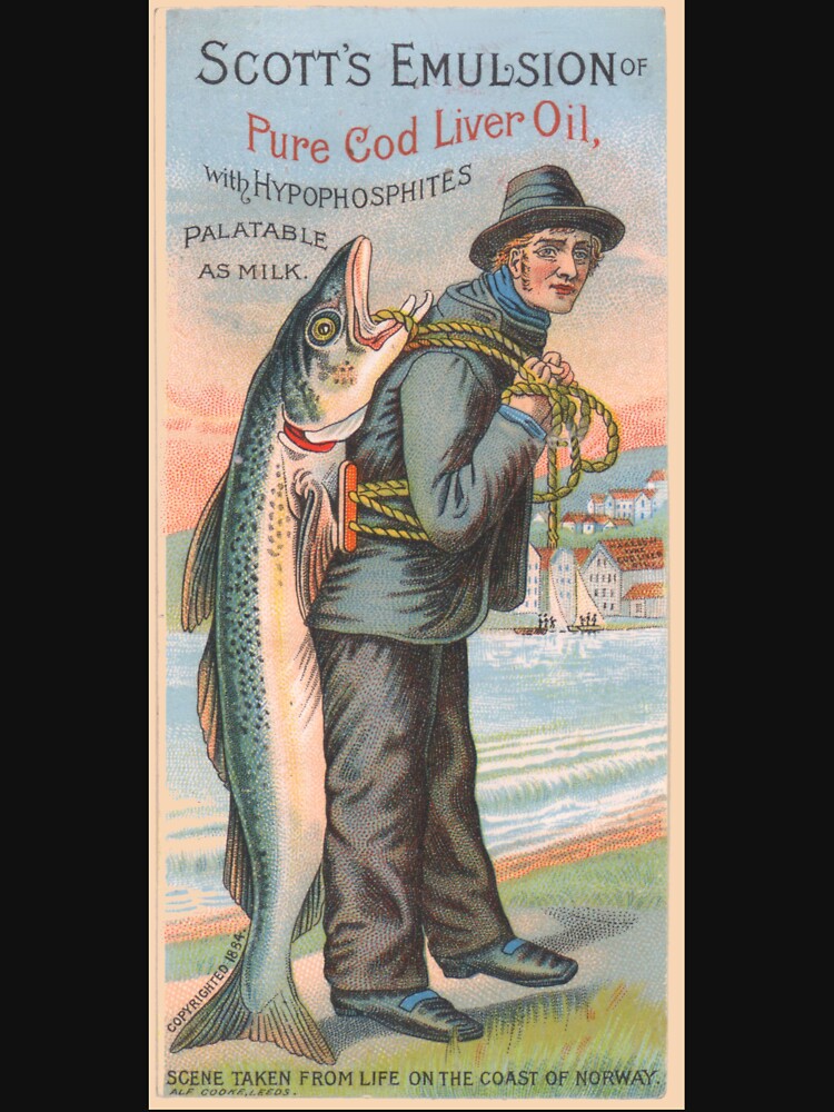 This advertisement for Scott's Emulsion of Cod Liver Oil features