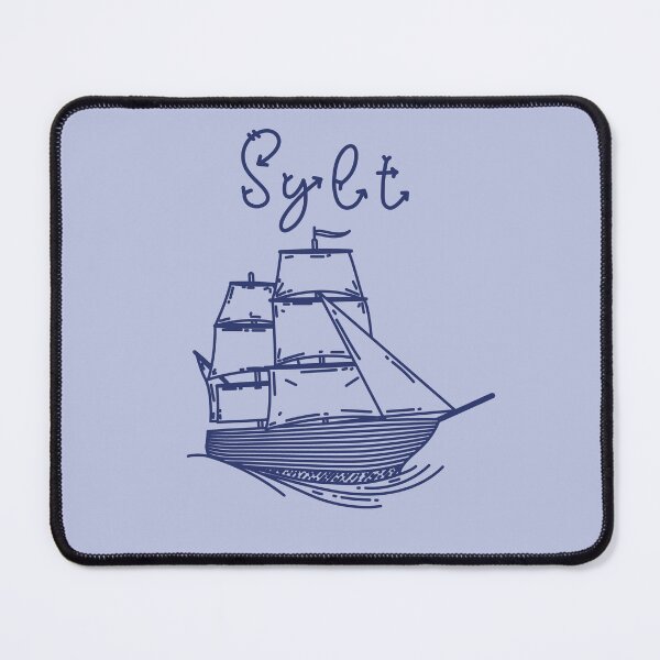 Item preview, Sylt vacation North Sea island with blue sailing ship designed and sold by Denis Rösler.