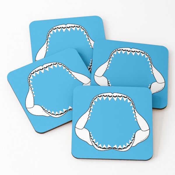 Giant Shark Jaw | Twenty Four Wild Coasters (Set of 4)