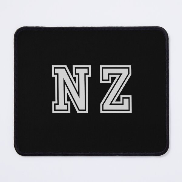 Item preview, N.Z. Varsity Initials | Varsity Letters | Black And White | Personalised Gifts designed and sold by Avo And Sriracha.