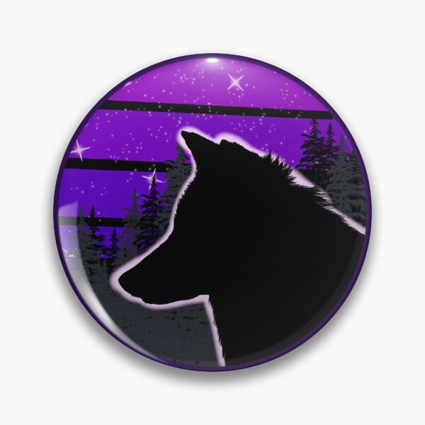Item preview, Night retro wolf designed and sold by orchidgd.