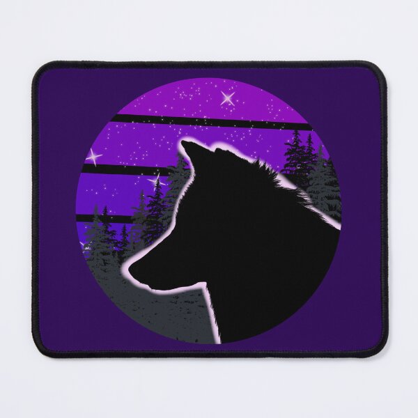 Item preview, Night retro wolf designed and sold by orchidgd.