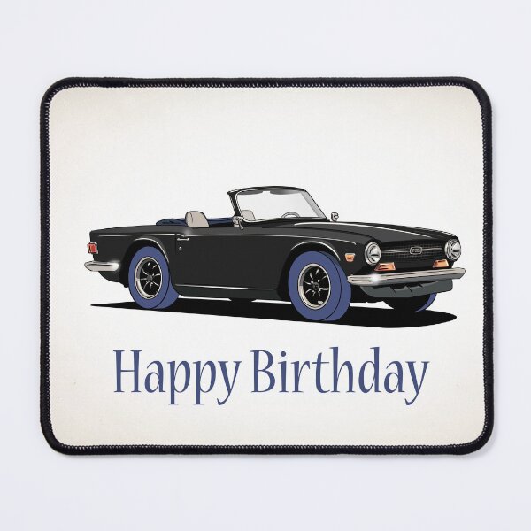 Item preview, TR6 Triumph Car Birthday Card designed and sold by Webazoot Industries - Car Art.