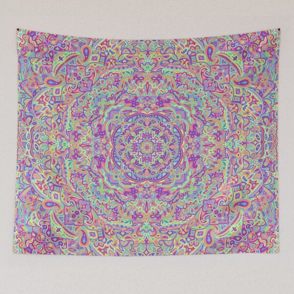 Item preview, Vibrant Mandala (colored) designed and sold by Sara Blair.