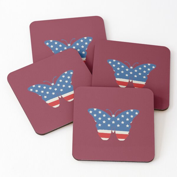 Item preview, American Flag Cute Beautiful Butterfly designed and sold by SunfullyYours.