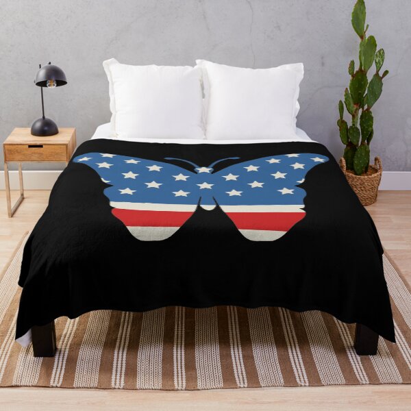 Item preview, American Flag Cute Beautiful Butterfly designed and sold by SunfullyYours.