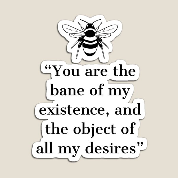 Aperçu de l'œuvre Tu es le fléau de mon existence créée et vendue par WildMoonStore.