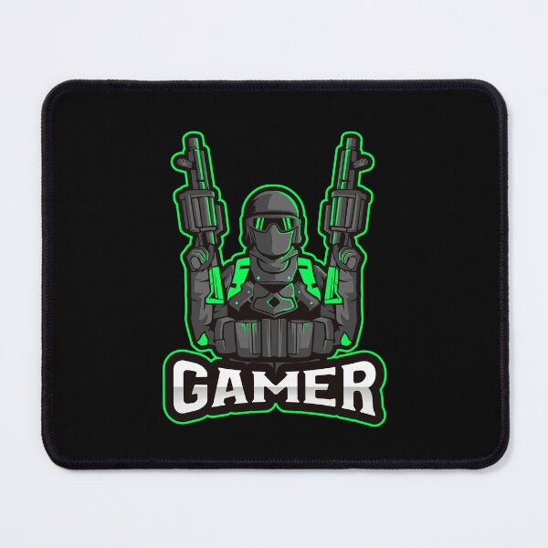 Item preview, Gamer with Soldier holding two Grenade Launchers designed and sold by PRIVARSHU.