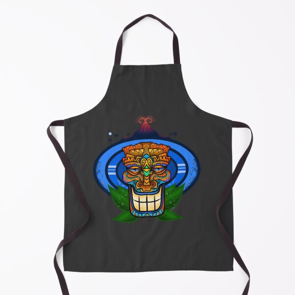 Item preview, Colorful Tiki Face Mask Volcano Logo designed and sold by RaphicSentry.