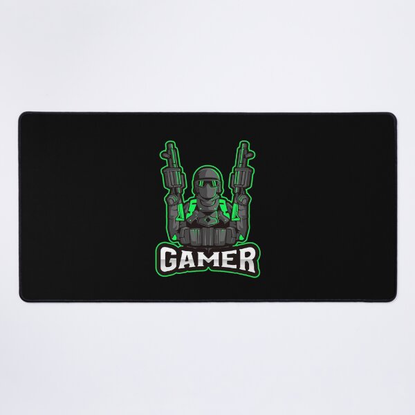 Item preview, Gamer with Soldier holding two Grenade Launchers designed and sold by PRIVARSHU.