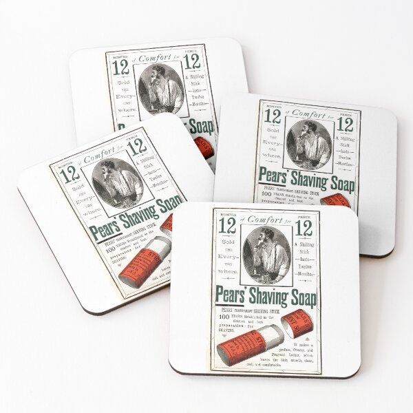 Item preview, Vintage Shaving Advertisement, Pears' Shaving Soap, Antique Illustration designed and sold by hjsmith.