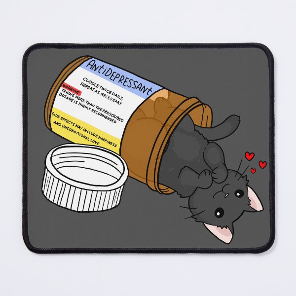 Artikelvorschau, Kätzchen Antidepressivum Liebe Medizin entworfen und verkauft von Sadhbh rua.