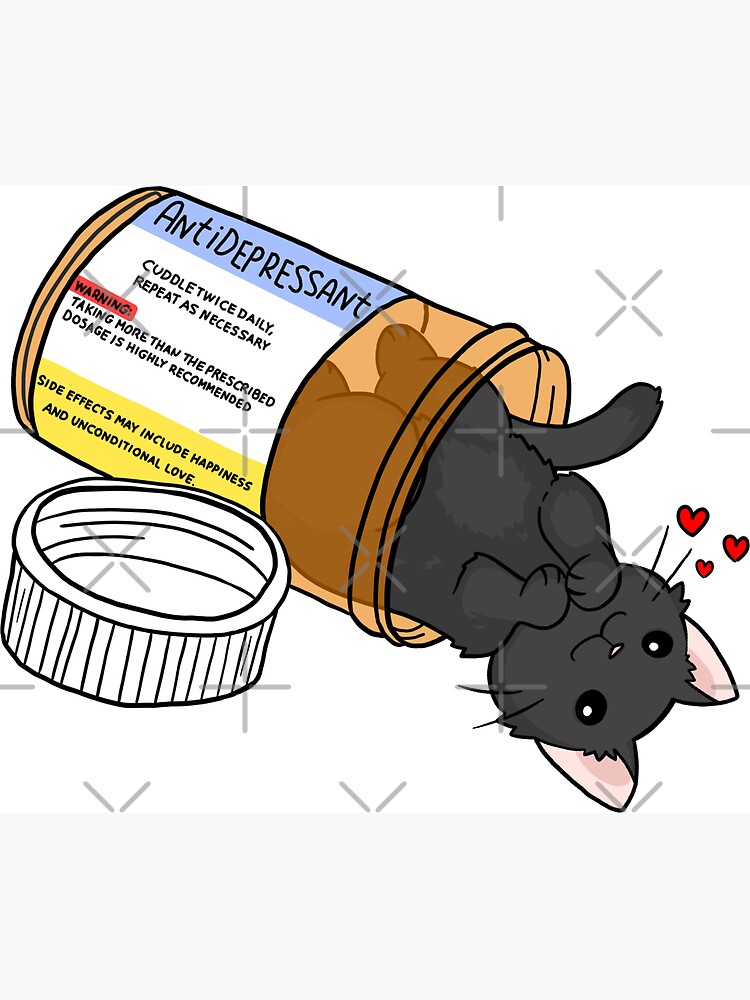 kitty antidepressant love medicine by sivelobanova