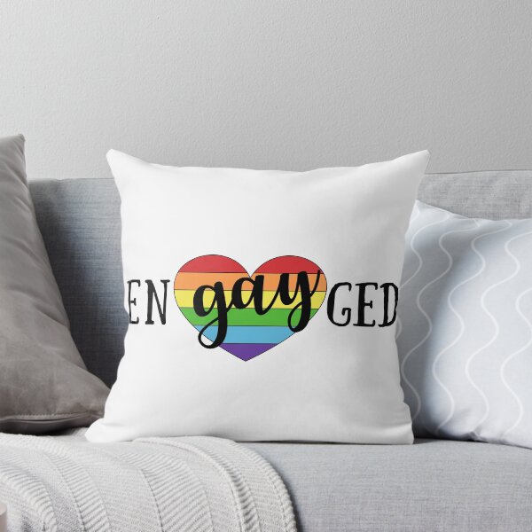 Item preview, EnGayGed - Gay Engagement LGBTQ Pride Wedding designed and sold by ElizabethMayArt.