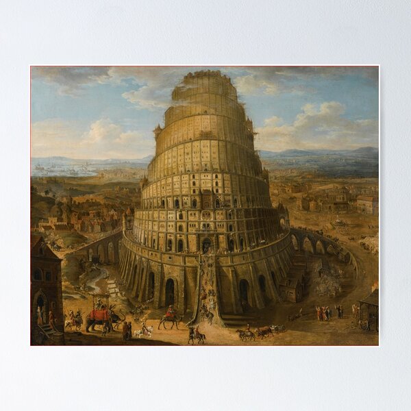 Item preview, Tower of Babel - Vintage Art  designed and sold by RickE.
