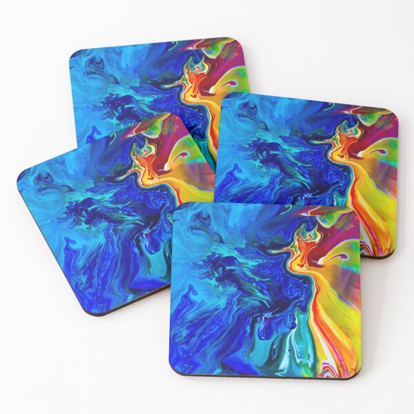 Item preview, Ocean Angel Abstract Blue & Yellow designed and sold by christineiris.